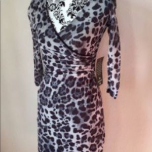 BEBE Leopard Gray/